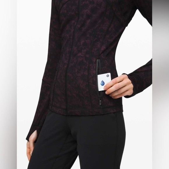Lululemon Define Jacket *Luxtreme in Misted Jacquard Black Cherry - Size 6 - Picture 5 of 9